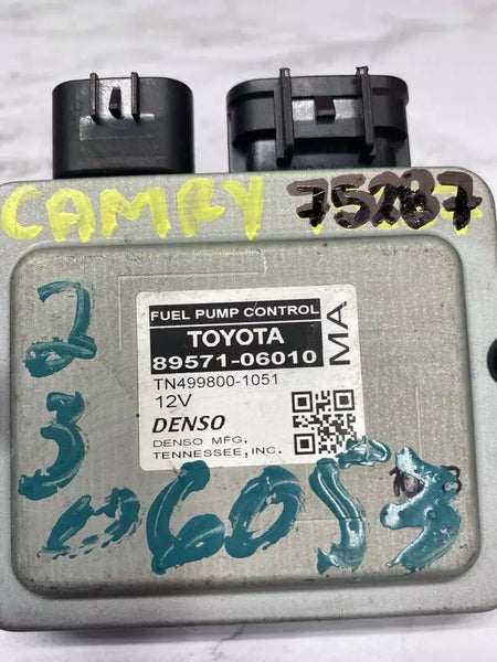 2018 TO 2020 TOYOTA CAMRY FUEL PUMP CONTROL MODULE UNIT 2.5L ASSY OEM 8957106010
