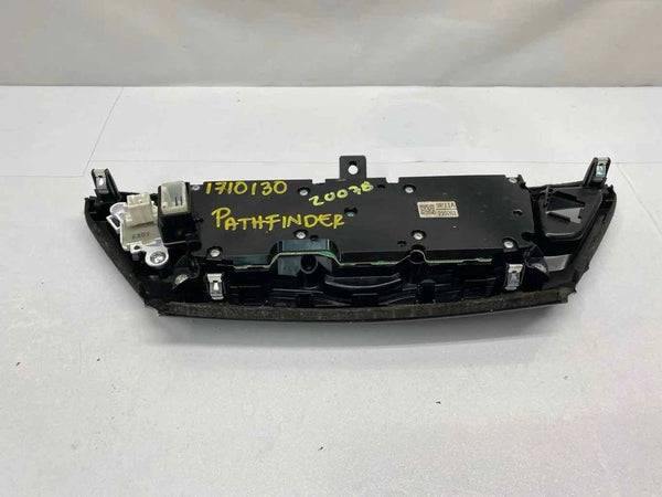 2017 NISSAN PATHFINDER CLIMATE CONTROL HVAC AC & AUDIO PANEL OEM 9PJ1A210261