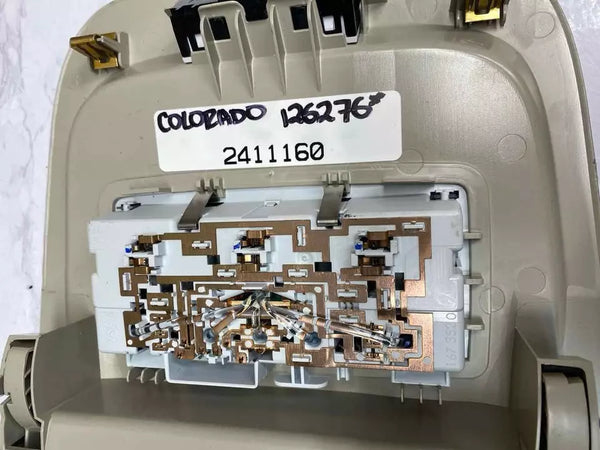 16 17 18 19 20 21 22 CHEVY COLORADO CONSOLA SUPERIOR CONJUNTO DE LUZ DE CONDENSACIÓN DE TECHO OEM GRIS 84112680