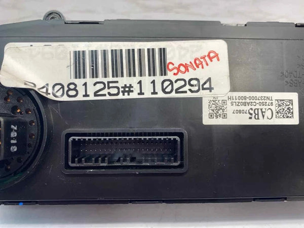 2018 2019 HYUNDAI SONATA CLIMATE CONTROL HVAC AC PANEL MANUAL OEM 97250C2AB0ZL5