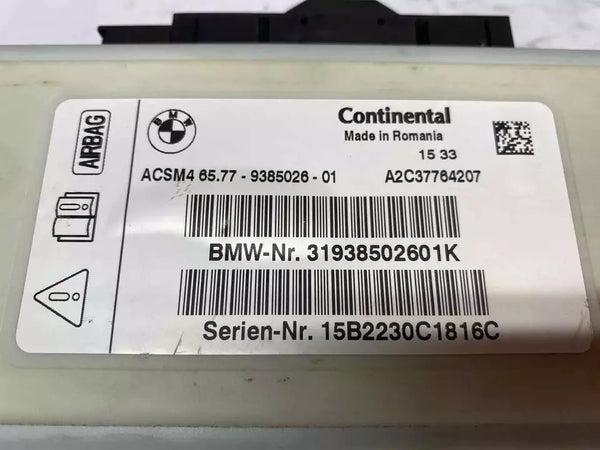 12 13 14 15 16 17 18 19 20 BMW 640I OCCUPANT UNIT OCCUPANT DETECTION CONTROL UNIT OEM 31938502601K