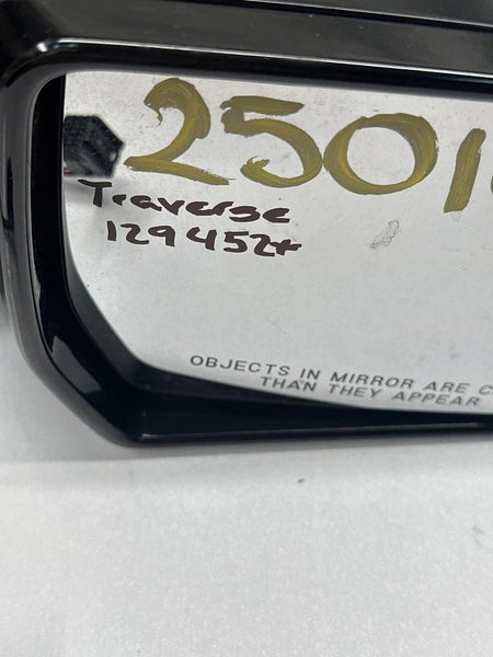 2018 TO 21 CHEVROLET TRAVERSE DOOR MIRROR RIGHT SIDE 84498315 WA464C/WA501B/G9K/GF6