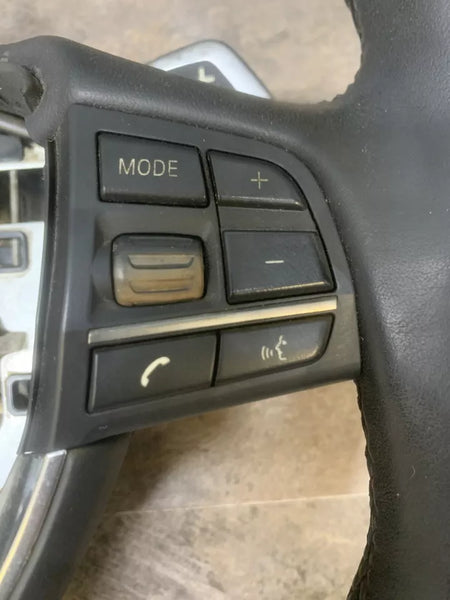14 15 16 17 18 19 BMW 650I CONJUNTO DE VOLANTE DE CUERO NEGRO OEM 32307851231
