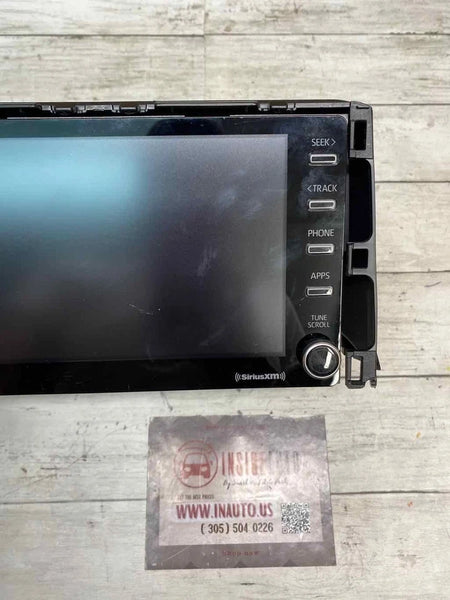 2021 TOYOTA COROLLA RADIO AM FM DISPLAY SCREEN & RECEIVER SED ASSY OEM 8614012610