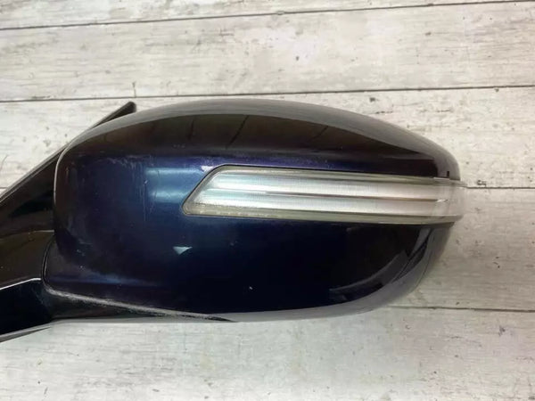 Hyundai Genesis door mirror 2009 to 2014 left side sedan blue OEM 876103MDD0