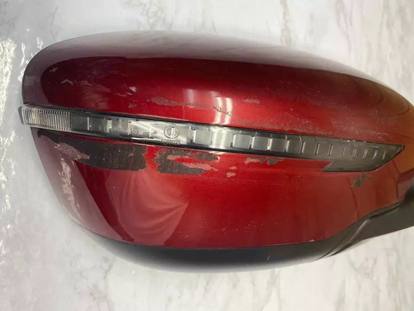 16 17 18 19 20 NISSAN ROGUE DOOR MIRROR RIGHT SIDE RED CODE NBL ASSY OEM 963019TB0A