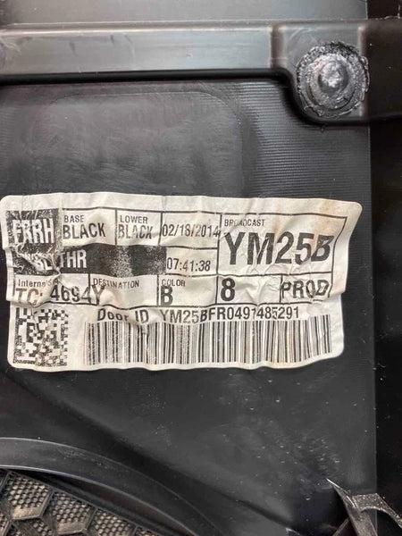 2012 TO 2014 TOYOTA CAMRY FRONT RIGHT SIDE DOOR TRIM PANEL BLACK ASSY OEM 6761006B5025