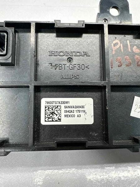 2021 2022 HONDA PILOT CLIMATE CONTROL HVAC AC PANEL US MARKER SE MODEL 79600TG7A33