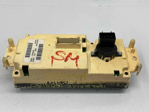 2003 TO 2006 CHEVY TRAIL BLAZER CLIMATE CONTROL HVAC AC MANUAL PANEL OEM 15195333