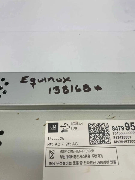 2020 TO 2022 CHEVROLET EQUINOX RADIO AM FM RECEIVER MODULE ASSY OEM 84799526