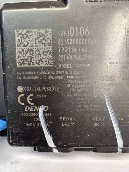 Módulo de control de bloqueo antirrobo para GMC Terrain 2018-2019 con llave, OEM 13510106