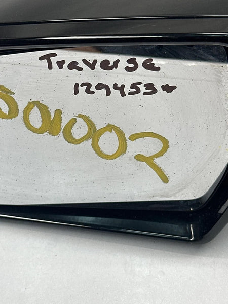 18 TO 20 CHEVY TRAVERSE DOOR MIRROR LEFT SIDE 84498314 WA464C/WA501B/G9K/GF6 BLACK