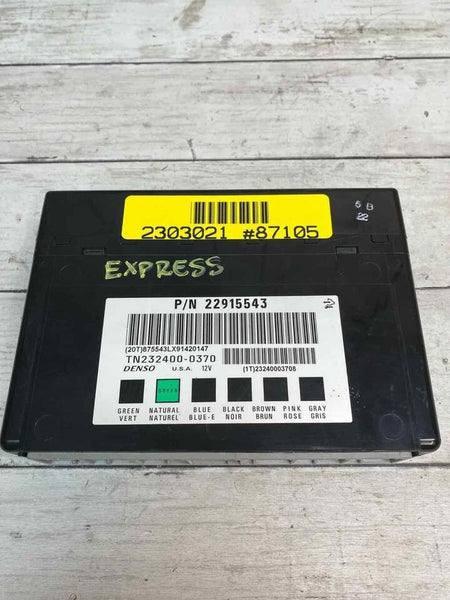 Chevrolet Van Express body control module 2013 to 2021 BCM unit 2500 22915543