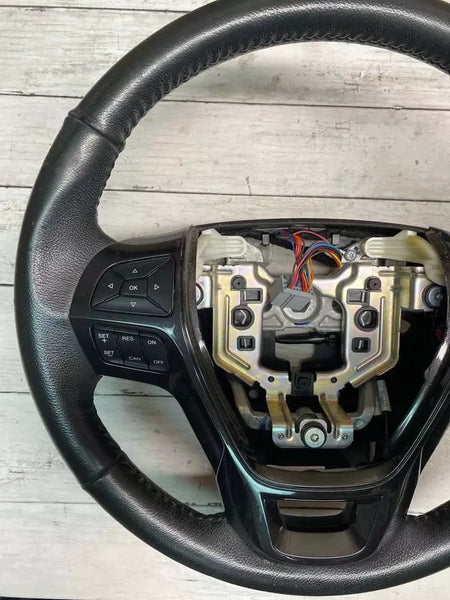 VOLANTE DE CUERO NEGRO XLT PARA FORD EXPLORER 2018-2019, CONJUNTO OEM JB5Z3600ZA