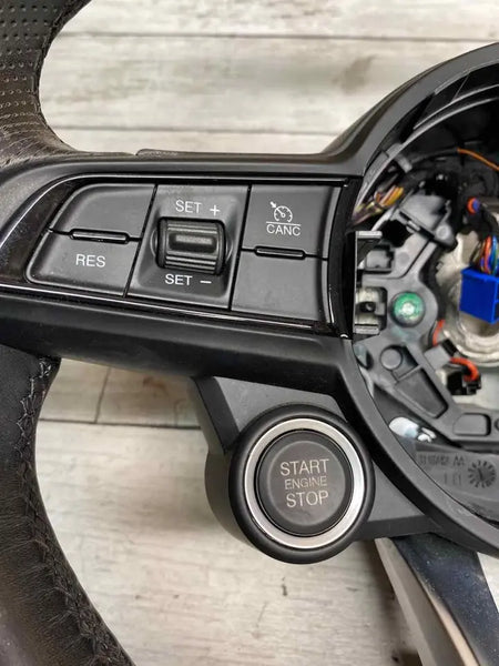 Alfa Romeo Giulia Steering Wheel 2020 to 2021 Black Color Leather OEM 7AT92U00AA
