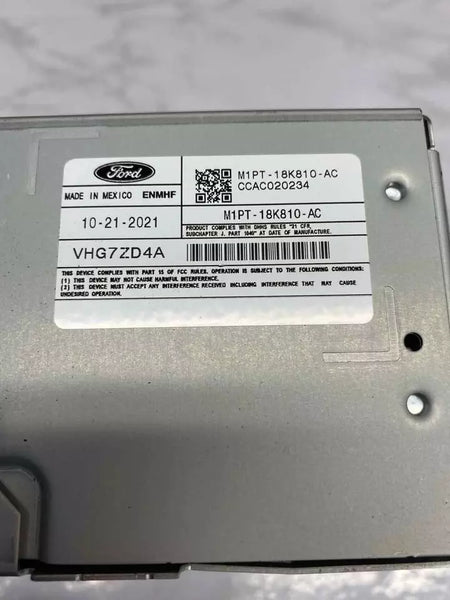 21 22 23 24 FORD BRONCO RADIO AM FM RECEPTOR CONJUNTO MODELO DEPORTIVO OEM M1PT18K810AC
