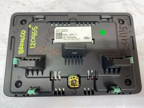 21 22 FORD BRONCO RADIO AM FM RADIO PANTALLA CENTRAL TABLERO OEM M1PT18B955FE