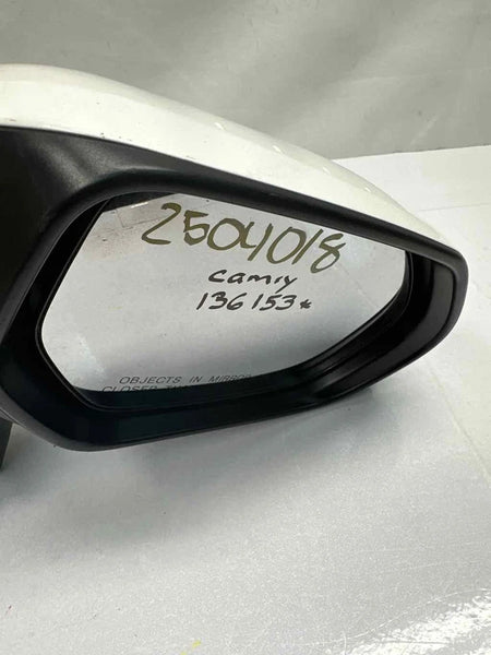 2018 TO 2024 TOYOTA CAMRY DOOR MIRROR RIGHT SIDE ASSY OEM 8791006A20 040 WHITE