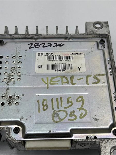 INFINITI Q50 RADIO AM FM 14 15 AMPLIFIER UNIT ASSEMBLY OEM 280614GA2A 3.7L BOSE AUDIO