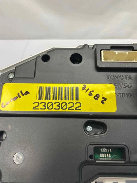 2020 TOYOTA COROLLA INSTRUMENT CLUSTER SPEEDOMETER SEDAN OEM 83800FEB80 MPH 29K