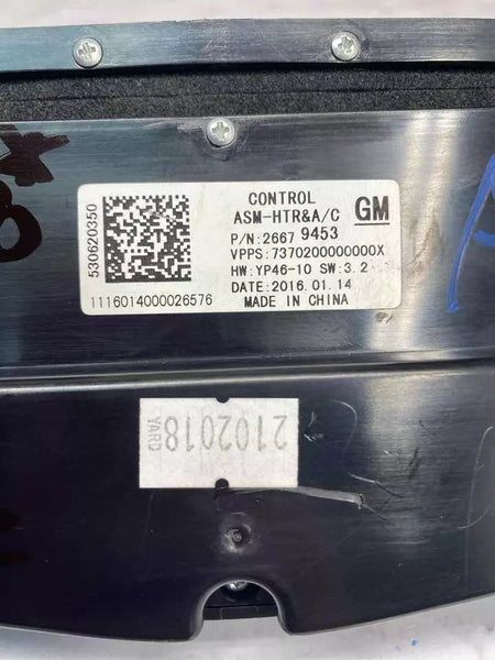 2014 TO 2016 BUICK LACROSSE CLIMATE CONTROL HVAC AC PANEL HEATED SEAT OEM 26679453
