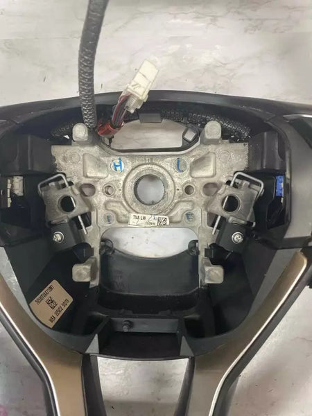 2018 TO 2022 HONDA ACCORD STEERING WHEEL LEATHER BLACK ASSY OEM 78501TVAA10ZA