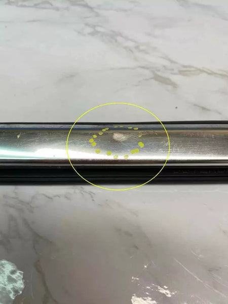 17 18 19 20 21 22 23 GMC ACADIA ROCKER MOULDING LEFT CHROME MOULDING HAS A SMALL DENT 84160415