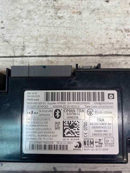 Jeep Patriot communication unit 11 17 telematics control module OEM 05091959AA