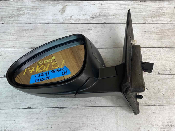 DOOR MIRROR CHEVROLET SONIC 2012 2019 LEFT DRIVER SIDE BLACK TEXTURED 95205436