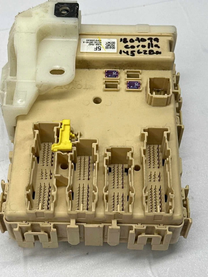 2016 TOYOTA COROLLA JUNCTION BOX FUSE RELAY CABIN BLOCK RELAY ASSEMBLY ...
