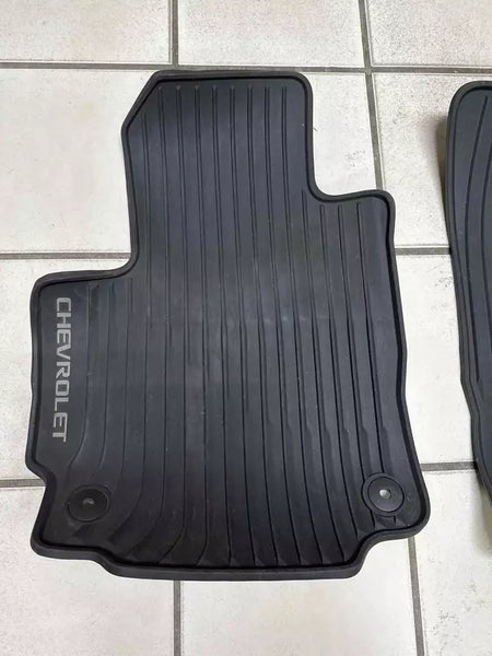 2019 CHEVY EQUINOX FLOOR MATS TWO FRONT WEATHER PLASTIC MATS OEM 84215239 84215240