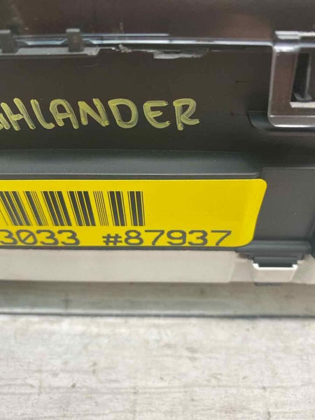 Toyota Highlander cluster speedometer 2017 2018 2019 tach assy OEM 838000E891
