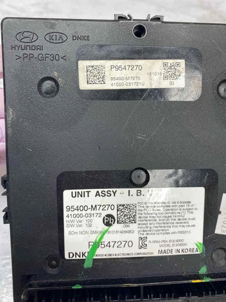2019 2020 KIA FORTE BODY CONTROL MODULE BCM CONTROL UNIT ASSY OEM 2195400M7270