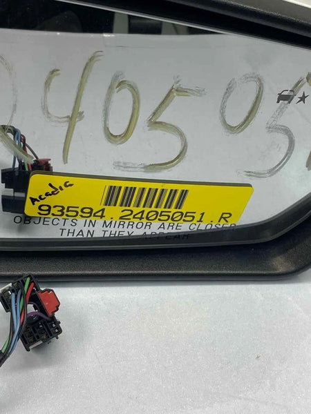 2020 TO 2023 GMC ACADIA DOOR MIRROR RIGHT SIDE ASSY OEM 84579486 CODE WA140X WHITE