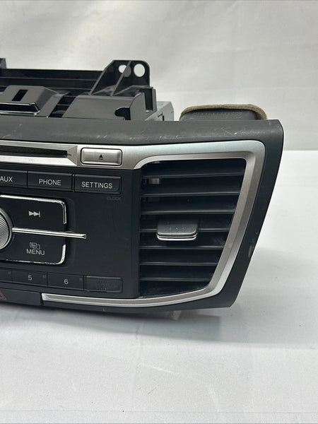 2013 TO 2015 HONDA ACCORD RADIO AM FM RECEIVER CONTROL PANEL SEDAN SPORT 39100T2AA12