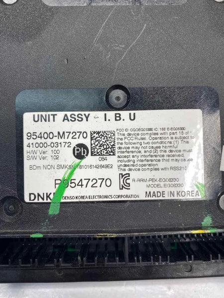 2019 2020 KIA FORTE BODY CONTROL MODULE BCM CONTROL UNIT ASSY OEM 2195400M7270