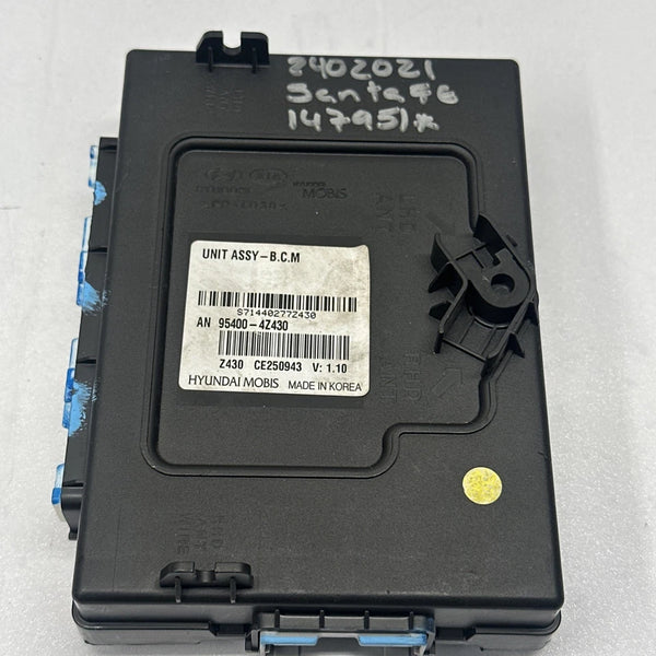 2017 TO 2018 HYUNDAI SANTA FE BODY CONTROL BCM MODULE UNIT ASSY OEM 954004Z430