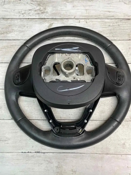 Jeep Cherokee steering wheel from 2014 to 2022 black leather assy OEM 5QV34DX9AB