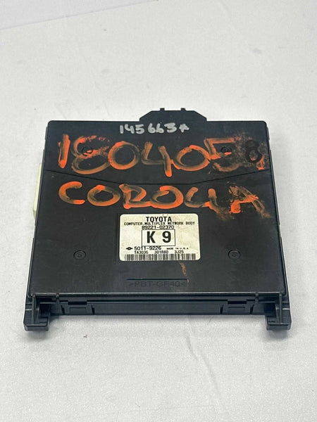 2014 TO 2016 TOYOTA COROLLA MULTI NETWORK CONTROL BCM UNIT MODULE 8922102370 OEM