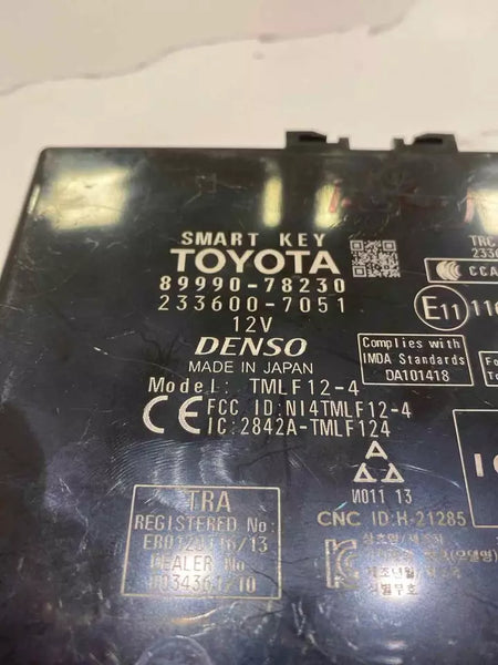 UNIDADE DE CONTROLE DE ENTRADA SEM CHAVE COM BLOQUEIO DE ROUBO INTELIGENTE LEXUS NX300 2021 OEM 8999078230