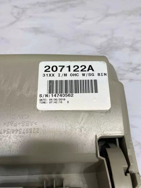 16 17 18 19 20 21 22 CHEVY COLORADO CONSOLA SUPERIOR CONJUNTO DE LUZ DE CONDENSACIÓN DE TECHO OEM GRIS 84112680