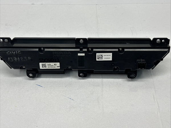2024 HONDA CIVIC CLIMATE CONTROL AC PANEL DUAL ZONE SEDAN TOURING 34440T20A01ZB