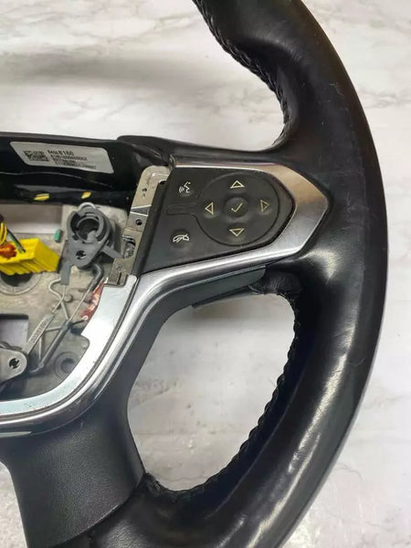 2019 CHEVROLET TRAVERSE STEERING WHEEL BLACK LEATHER ASSEMBLY OEM 84508160