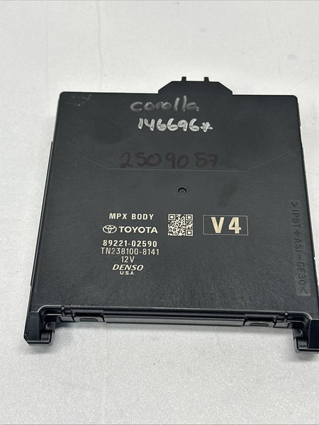2020 TO 2023 TOYOTA COROLLA MULTI NETWORK CONTROL MODULE UNIT SEDAN OEM 8922102590