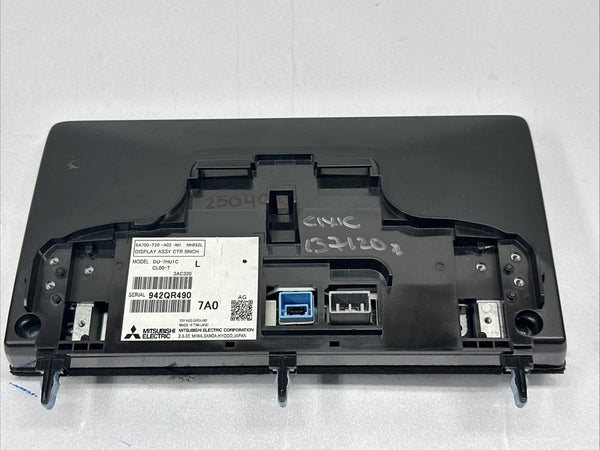 2022 TO 2024 HONDA CIVIC RADIO AM FM DISPLAY SCREEN DASH MOUNTED OEM 8A700T20A02