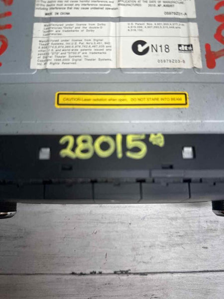 Dodge Journey rádio am fm 2008 2010 receptor de rádio satélite assy OEM 05064948AC
