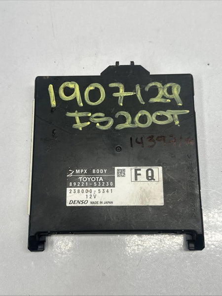 2016 LEXUS IS200T MULTI NETWORK CONTROL BCM MODULE UNIT ASSEMBLY OEM 8922153230