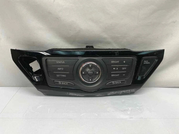 2013 TO 2016 NISSAN PATHFINDER RADIO AM FM SCREEN CONTROLLER OEM 3KA0A210250 283953KA0A