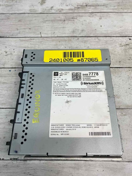 Chevrolet Equinox radio am fm 2019 radio receiver OEM assy 84667778
