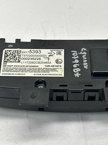 2018 CHEVROLET EQUINOX CLIMATE CONTROL HVAC AC PANEL ASSEMBLY OEM 84175393